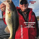 Lake Fork News At Lake Fork, a smiling man in a red jacket and sunglasses presents a large bass. The February issue covers winter fishing tips from Dave Parsons and guide Randy Oldfield. Lake Fork, TX